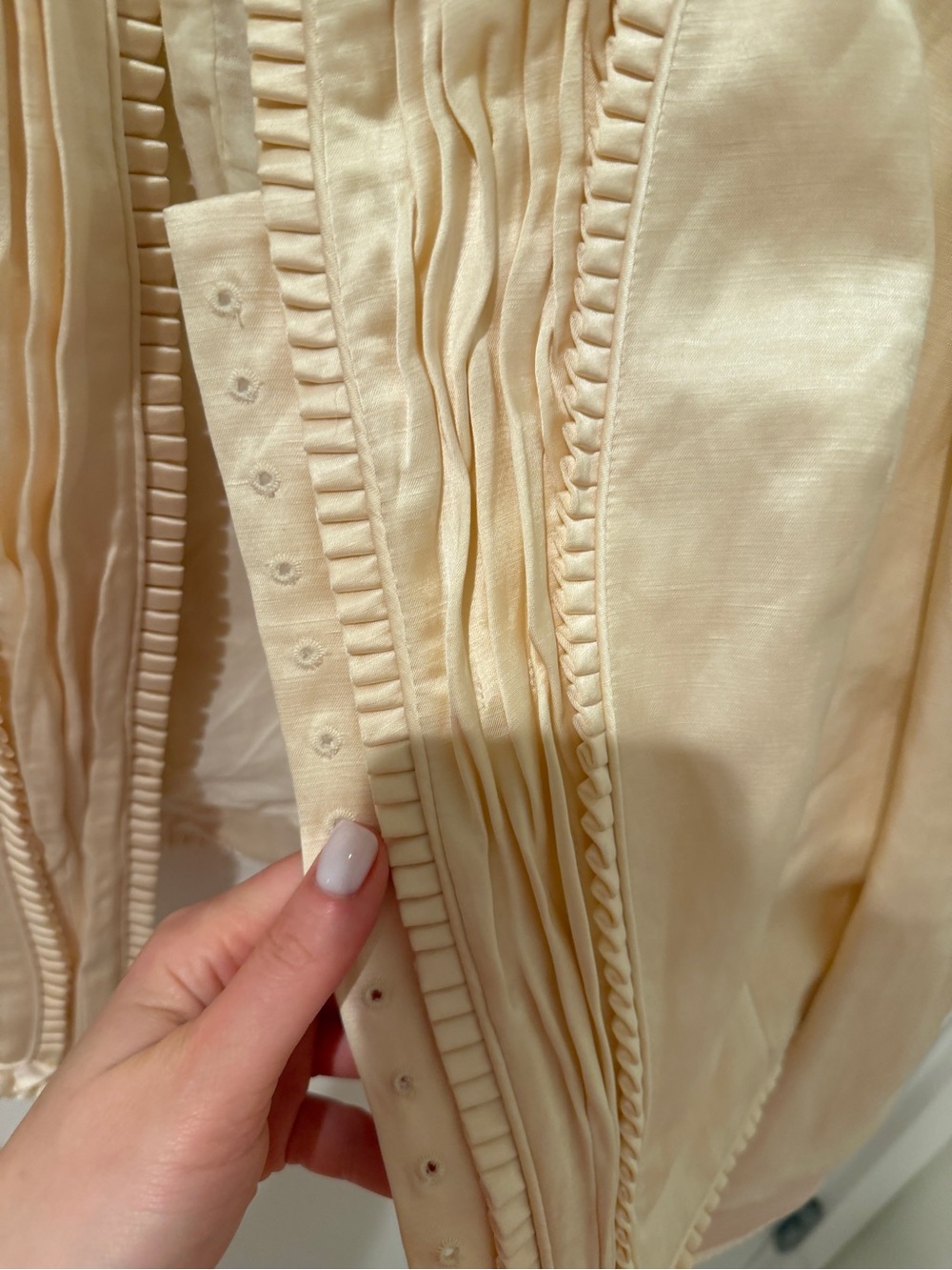 ZARA x Kate Moss Linen Corset Jacket — White - Picture 8 of 8